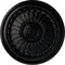 Ekena Millwork Brunswick Ceiling Medallion (Fits Canopies up to 4 1/2"), Hand-Painted Jet Black, 27"OD x 2 1/2"P CM27BRBLF - alternate 1